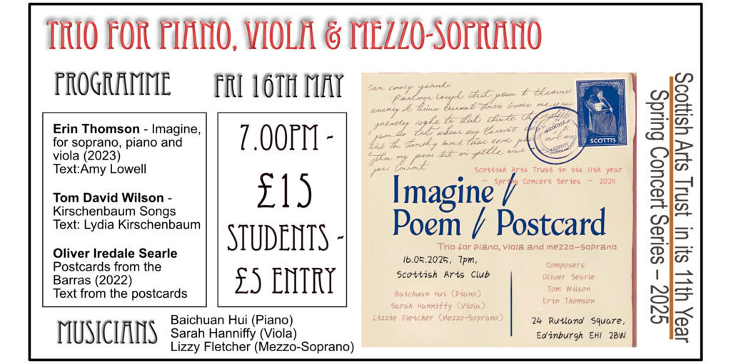 Trio for Piano, Viola & Mezzo-Soprano