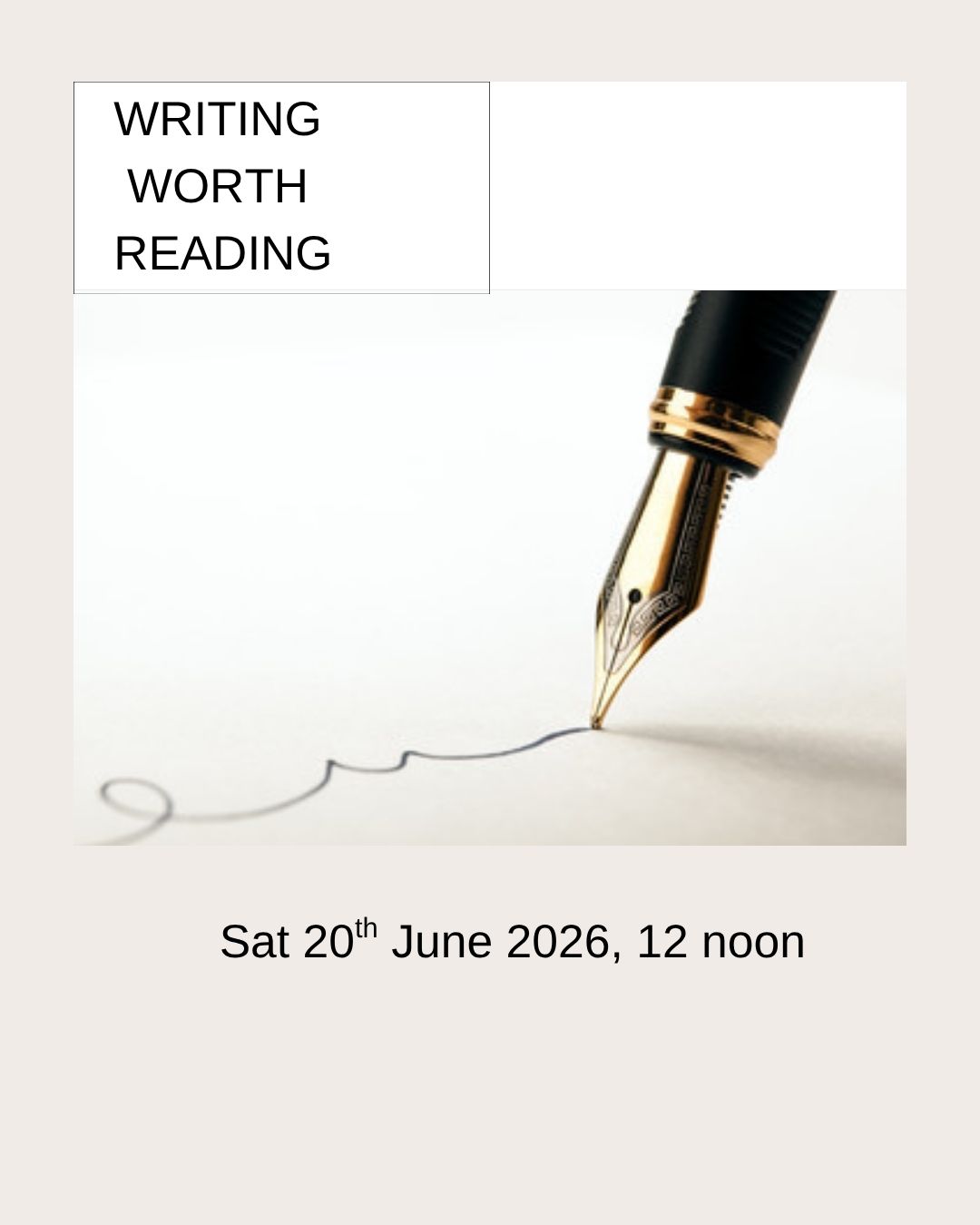 Writing Worth Reading