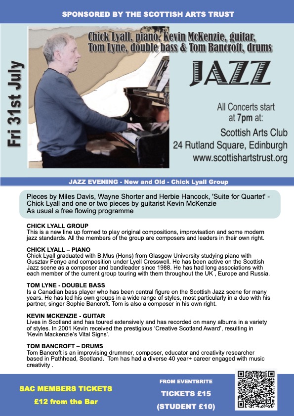 JAZZ - Scottish Arts Trust Event
